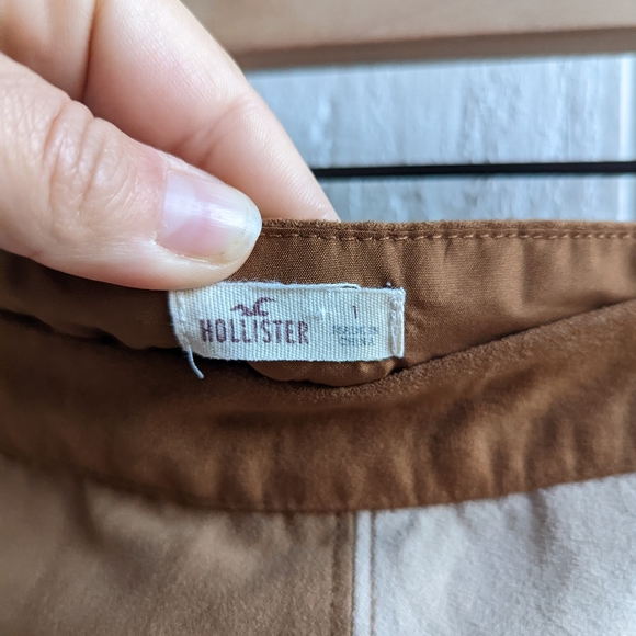 Hollister Faux suede color block mini skirt - Picture 4 of 4